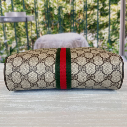 Gucci Vintage GG Web Sherry Line Clutch Bag