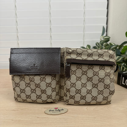 Gucci GG Original Canvas Belt Bag Dark brown