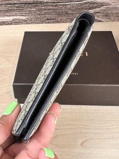 Gucci Micro GG Unisex Bifold Wallet Brown