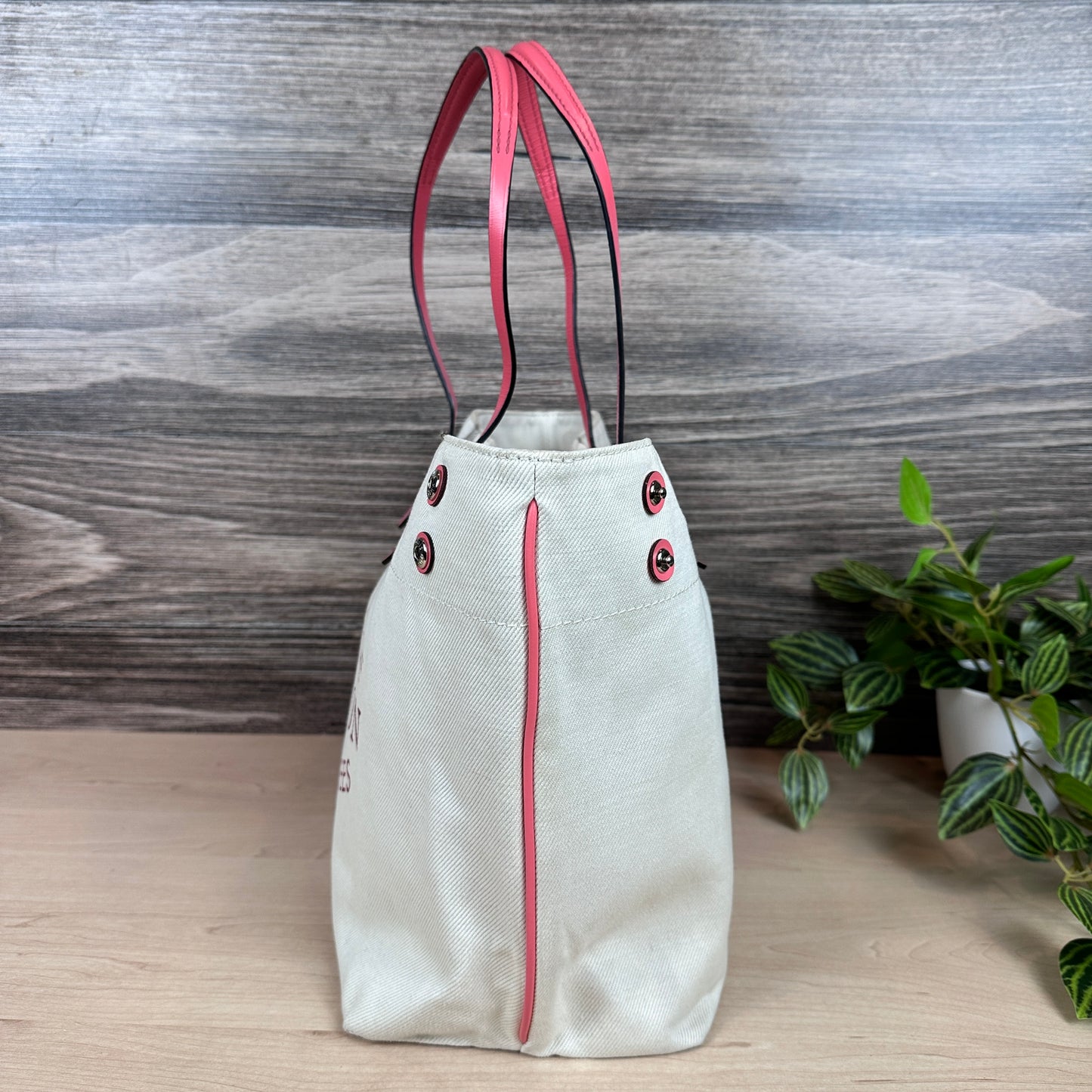 Louis Vuitton Corail Cotton Canvas Articles De Voyage Cabas MM Bag