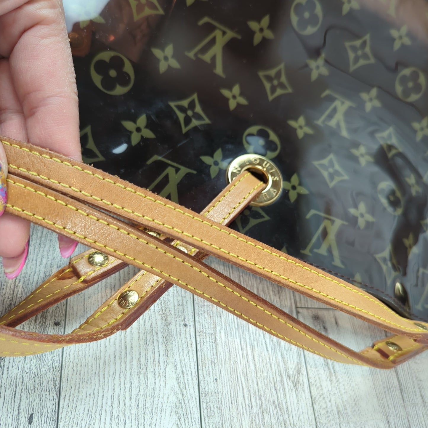 Limited Edition Monogram Vinyl Ambre Cruise Tote Bag