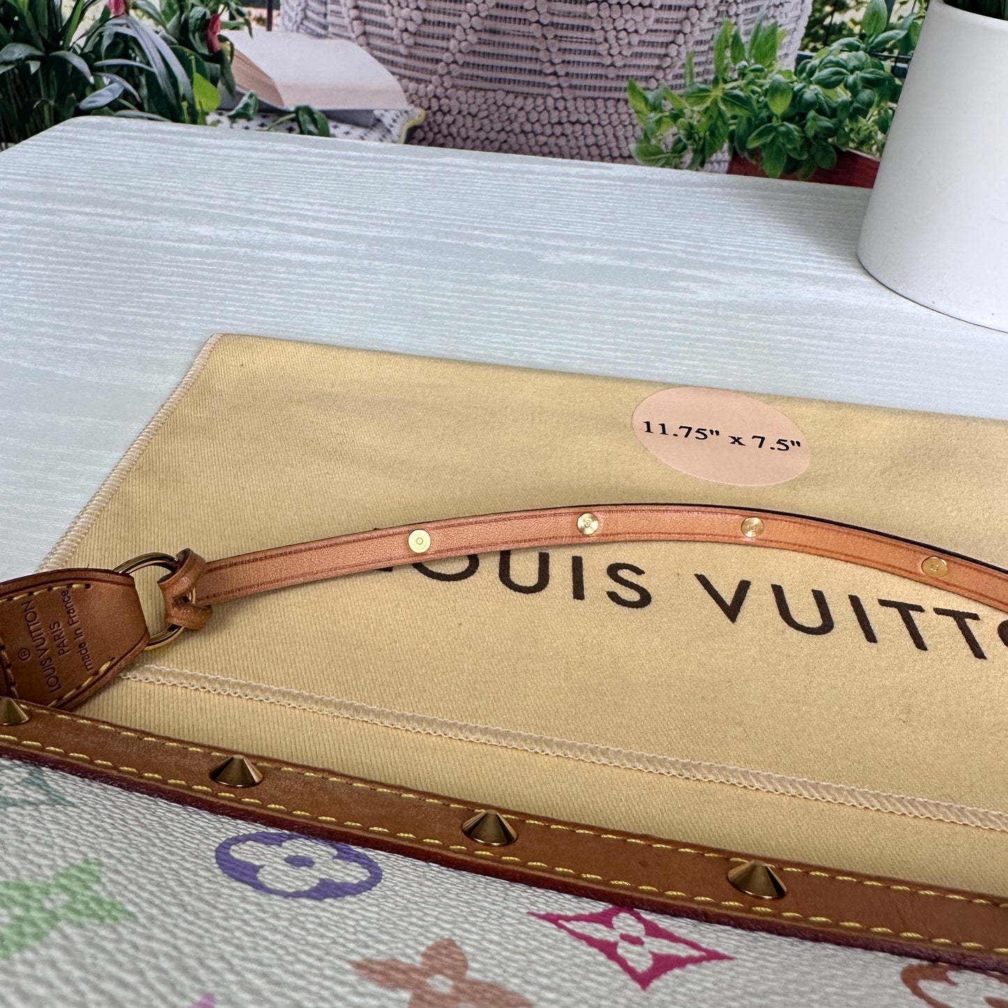 Louis Vuitton Murakami White Multicolor Pochette Accessories