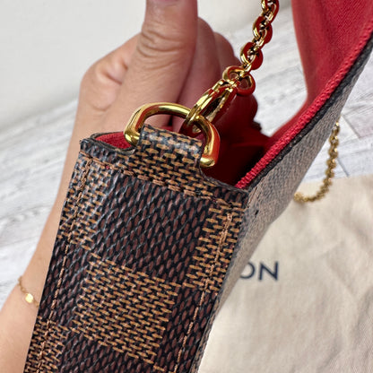 Louis Vuitton Félicie Pochette Damier Ebene