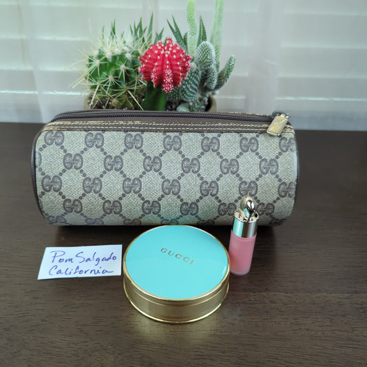 Vintage GG Monogram Cylinder Pouch