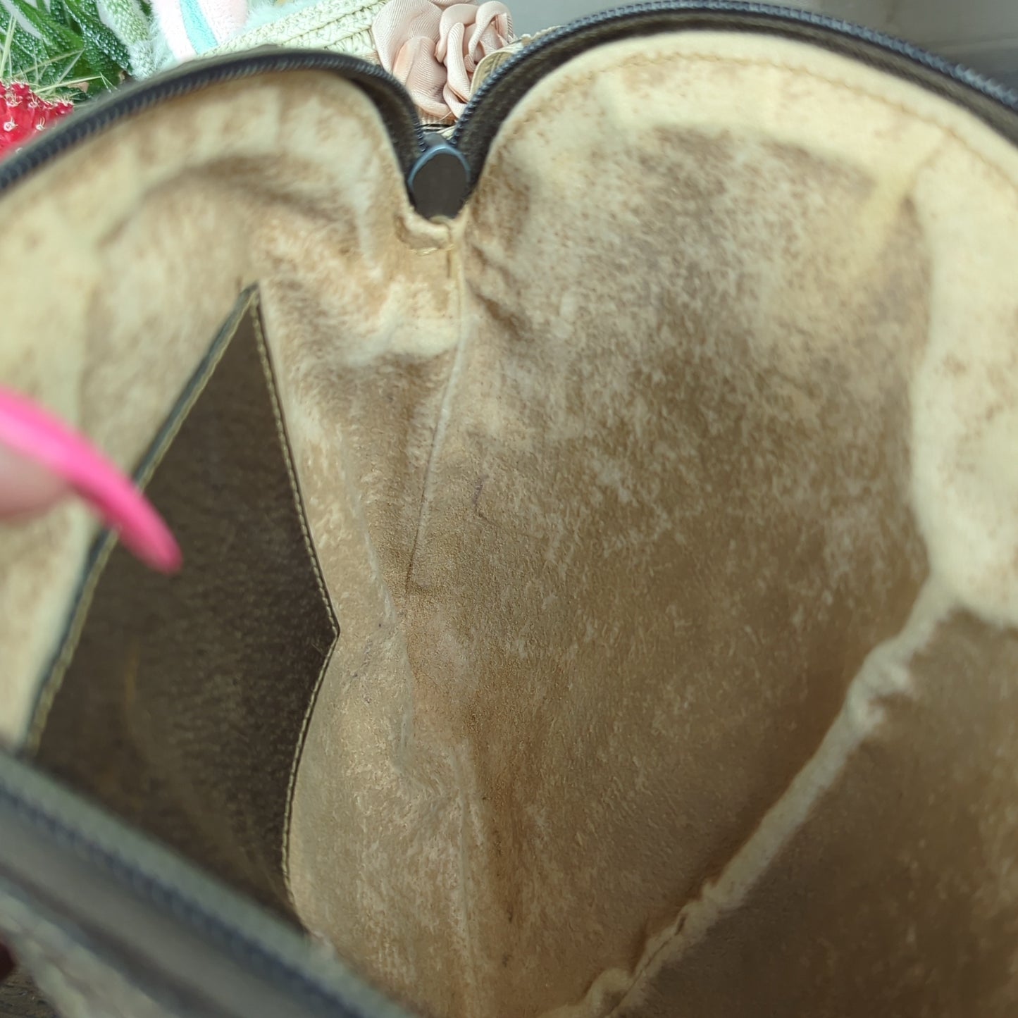 Vintage Sherryline Brown Monogram Crossbody Bag