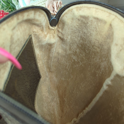 Vintage Sherryline Brown Monogram Crossbody Bag