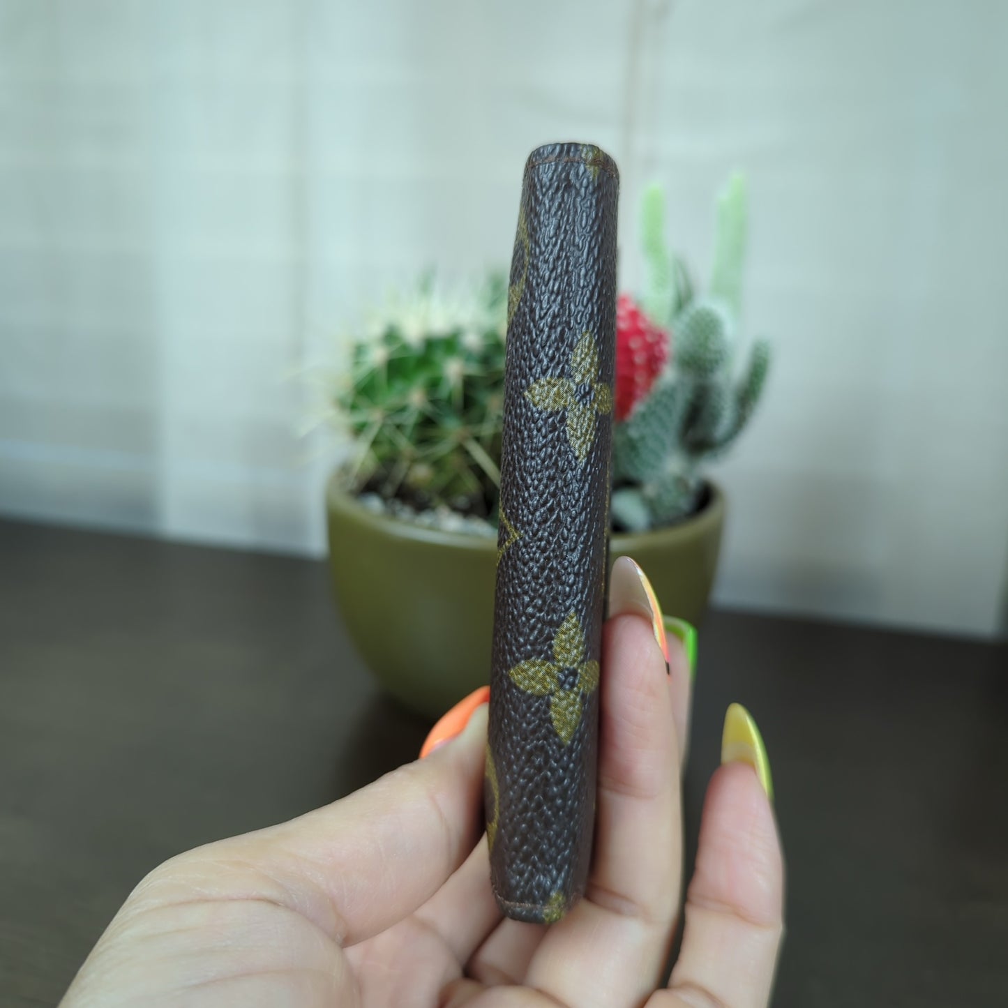 Elise Monogram Tri-Fold Wallet