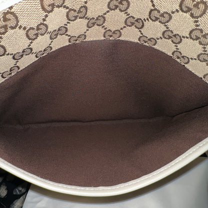Gucci Classic GG Flat Medium Messenger Bag OffWhite