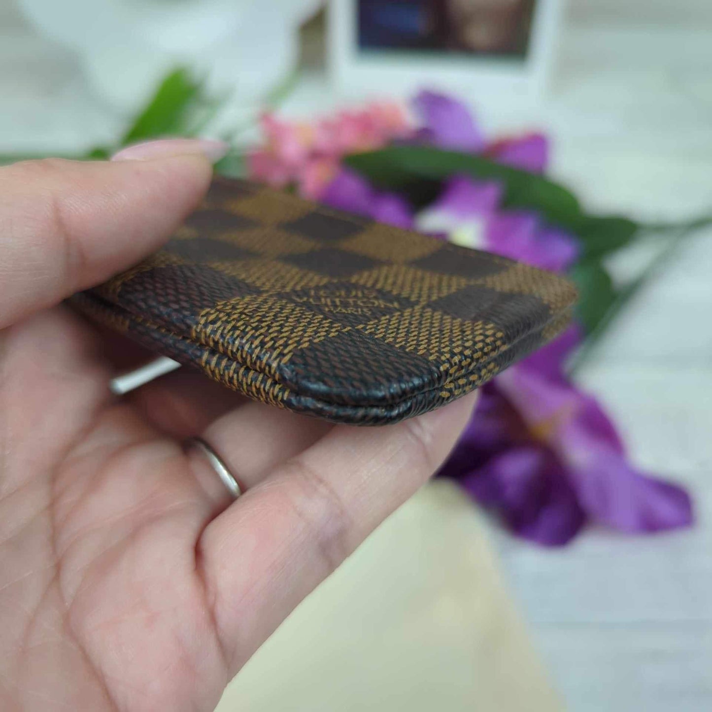 Louis Vuitton Damier Ebene Key Cles Pouch