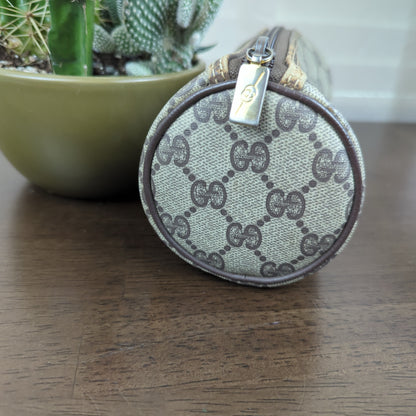 Vintage GG Monogram Cylinder Pouch