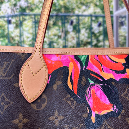 Louis Vuitton Limited Edition Stephen Sprouse Monogram Roses Neverfull MM