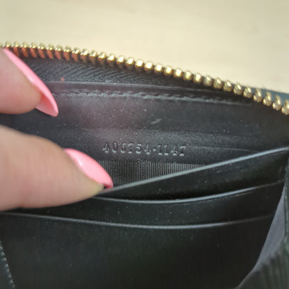 Gucci Original GG Web Zip Around Wallet