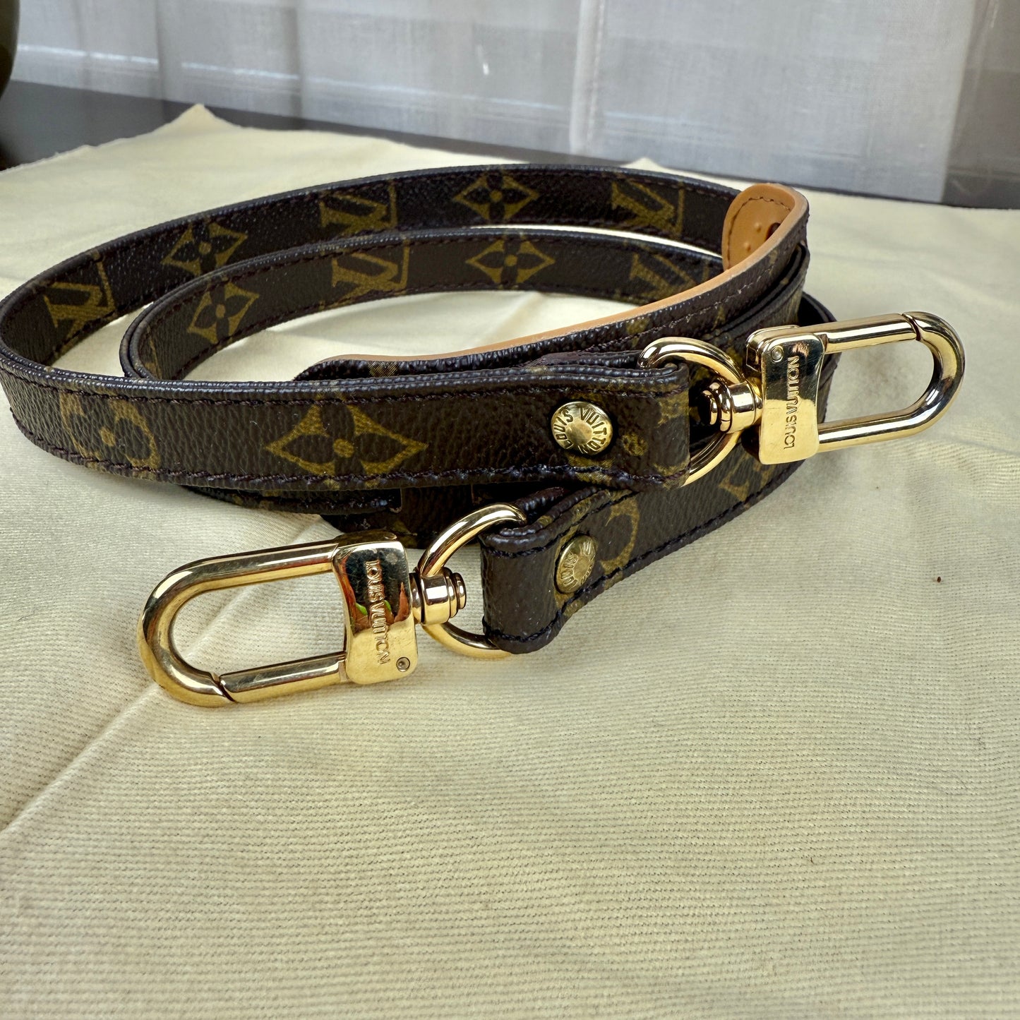 Monogram Canvas Shoulder Strap with Comfort Pad