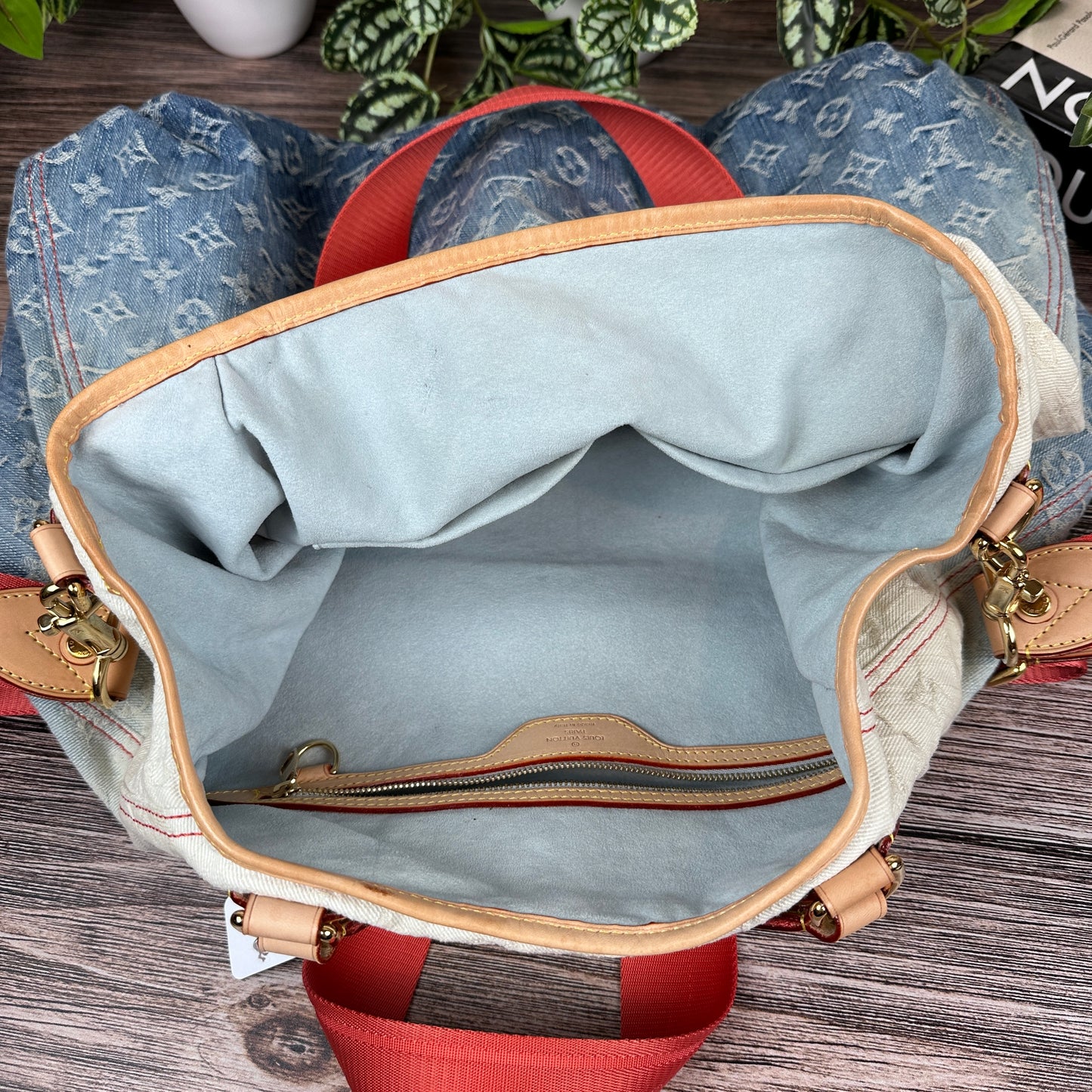 Louis Vuitton Limited Edition Blue Denim Sunlight Bag
