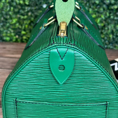 Louis Vuitton Speedy 25 Borneo Green Epi Leather