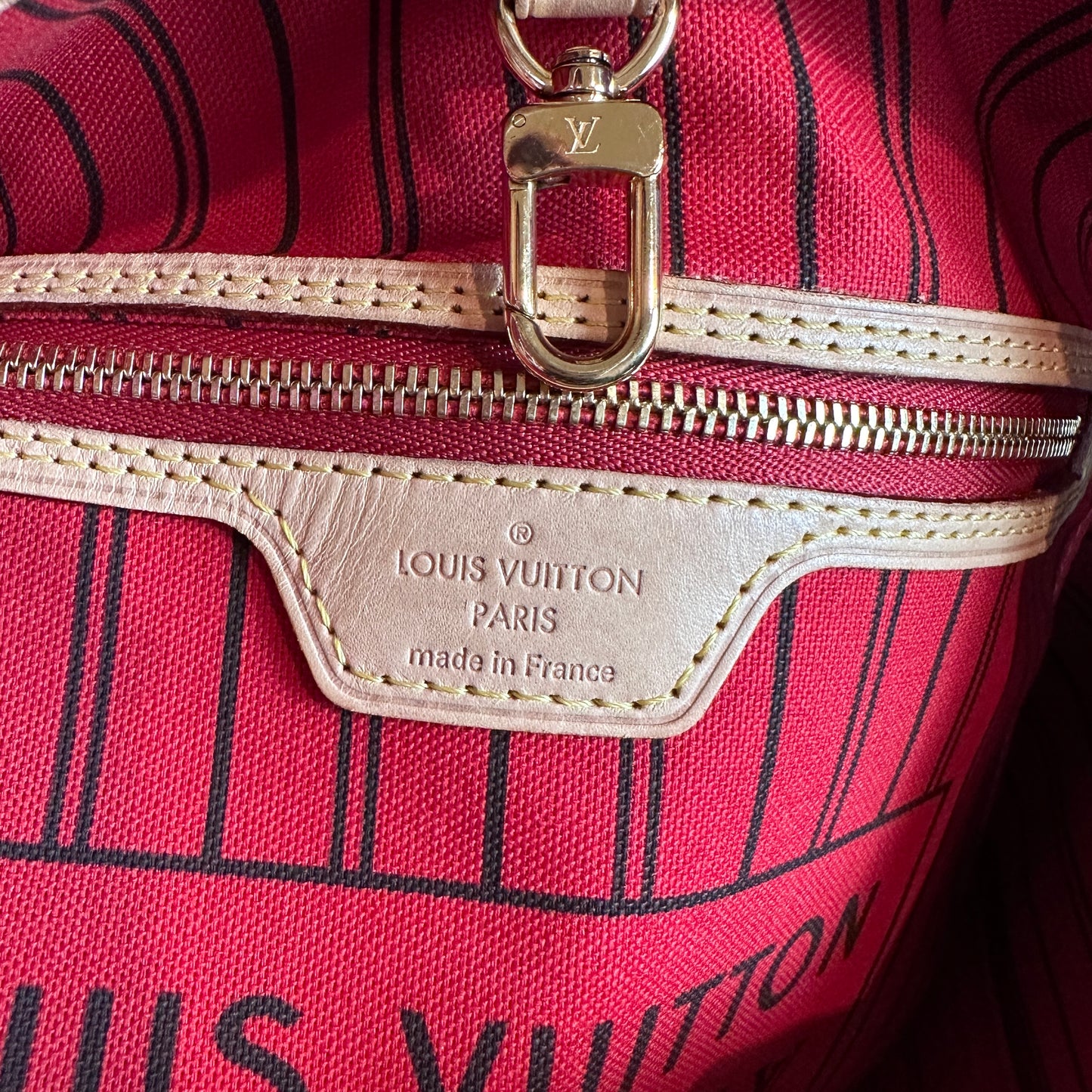 Louis Vuitton Monogram Neverfull MM Cerise