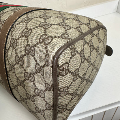 Gucci Vintage Supreme Sherry Boston Bag