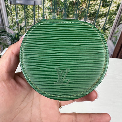 Louis Vuitton Jewelry Hard Case in Green Epi Leather