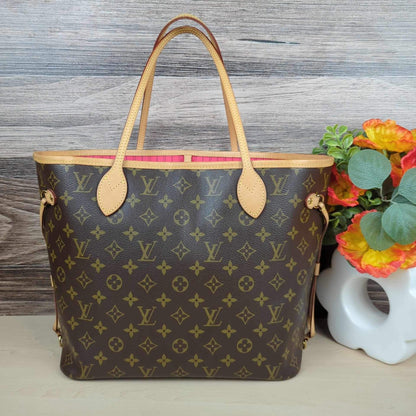 Louis Vuitton Limited Edition Grenade Pink V Neverfull MM