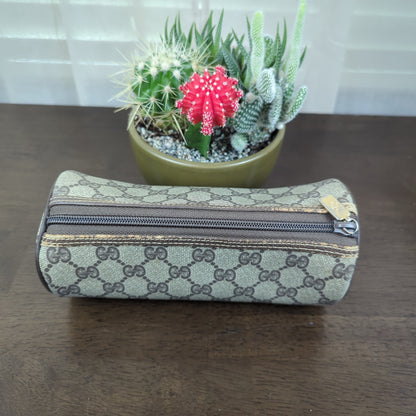 Vintage GG Monogram Cylinder Pouch