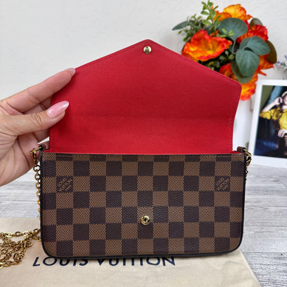 Louis Vuitton Félicie Pochette Damier Ebene