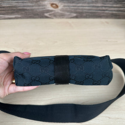 Gucci GG Web Buckle Belt Bag Black