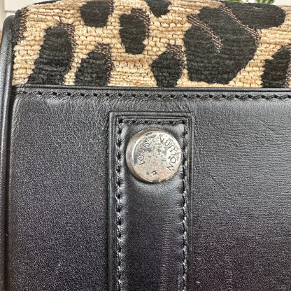 Louis Vuitton Limited Edition Stephen Sprouse Jacquard Velvet Leopard Print Speedy