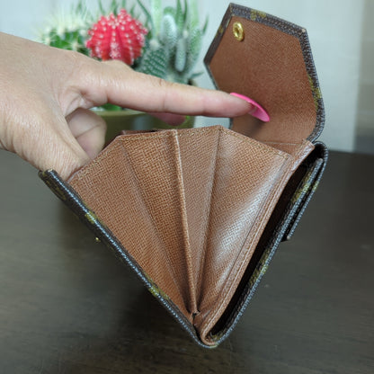 Elise Monogram Tri-Fold Wallet