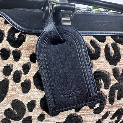 Louis Vuitton Limited Edition Stephen Sprouse Jacquard Velvet Leopard Print Speedy