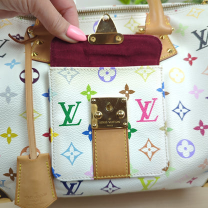 Louis Vuitton Murakami White Multicolor Monogram Speedy 30