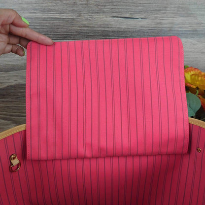 Louis Vuitton Limited Edition Grenade Pink V Neverfull MM