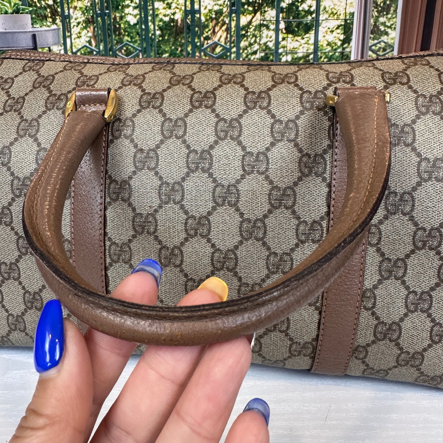 Gucci Vintage GG Boston Bag