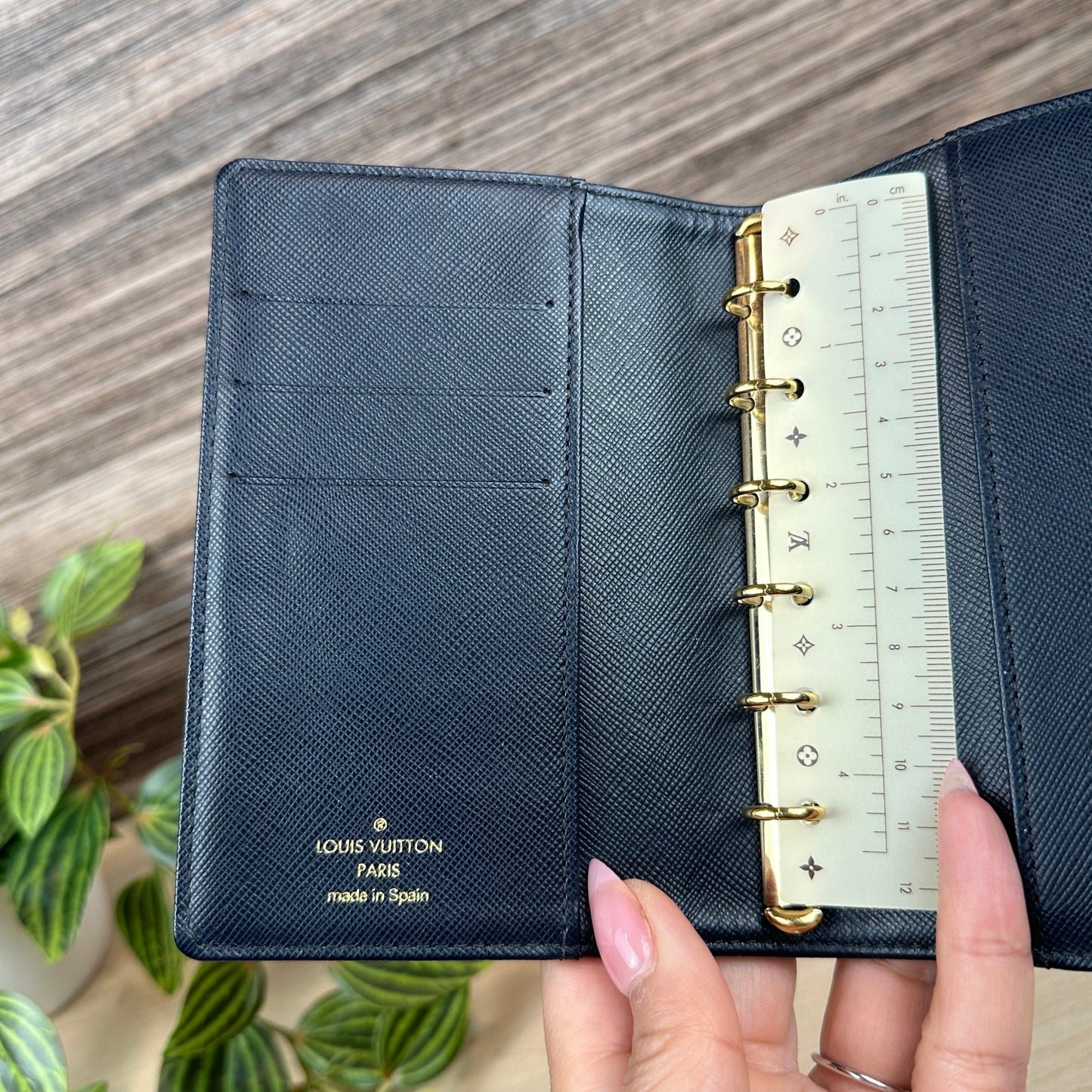 Louis Vuitton Mini Lin Agenda PM Navy Blue