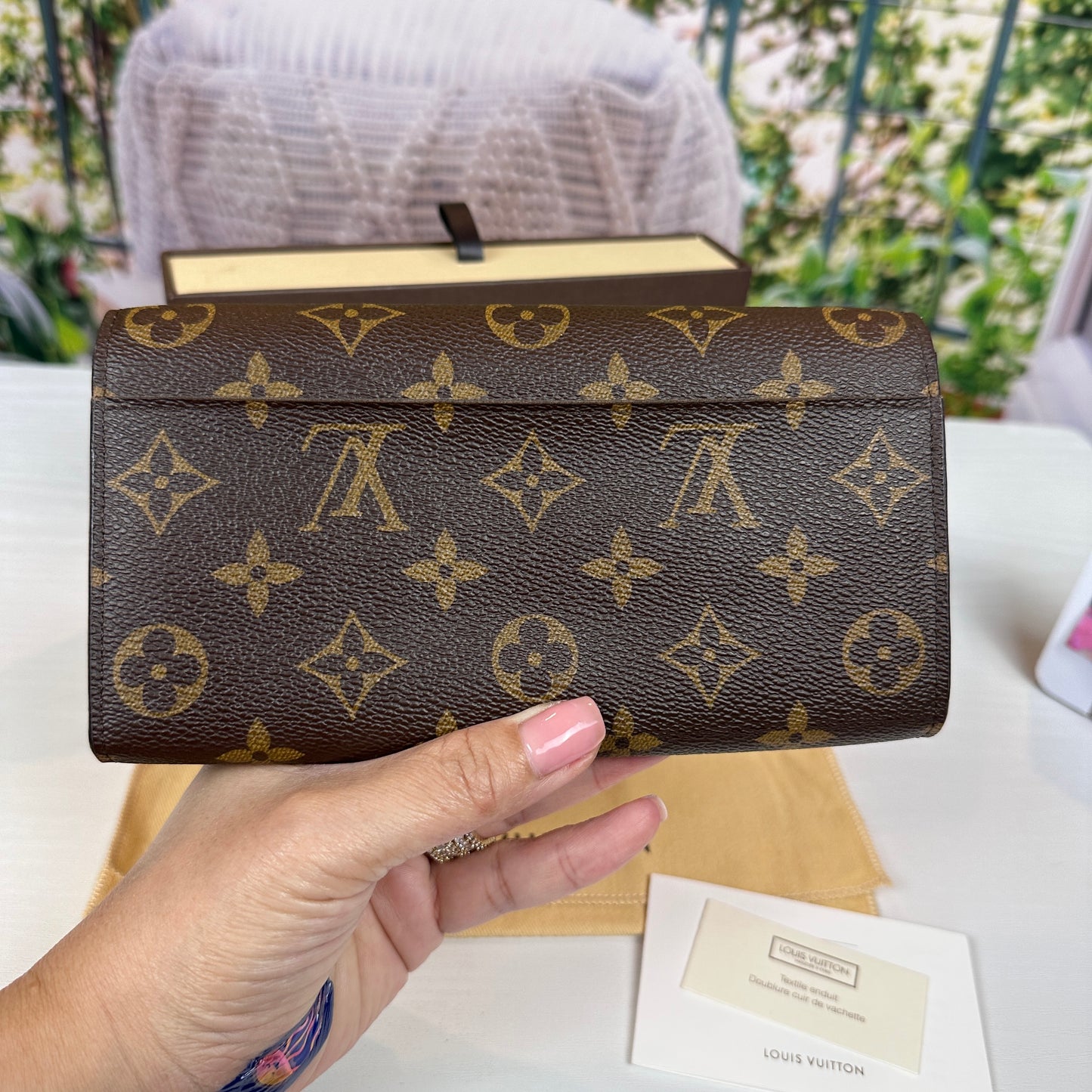 Louis Vuitton Monogram Sarah Wallet New Model