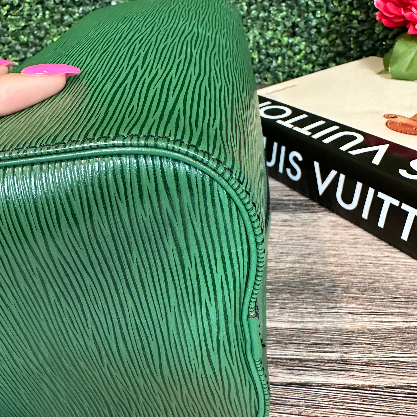 Louis Vuitton Speedy 25 Borneo Green Epi Leather