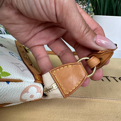 Louis Vuitton Murakami White Multicolor Pochette Accessories