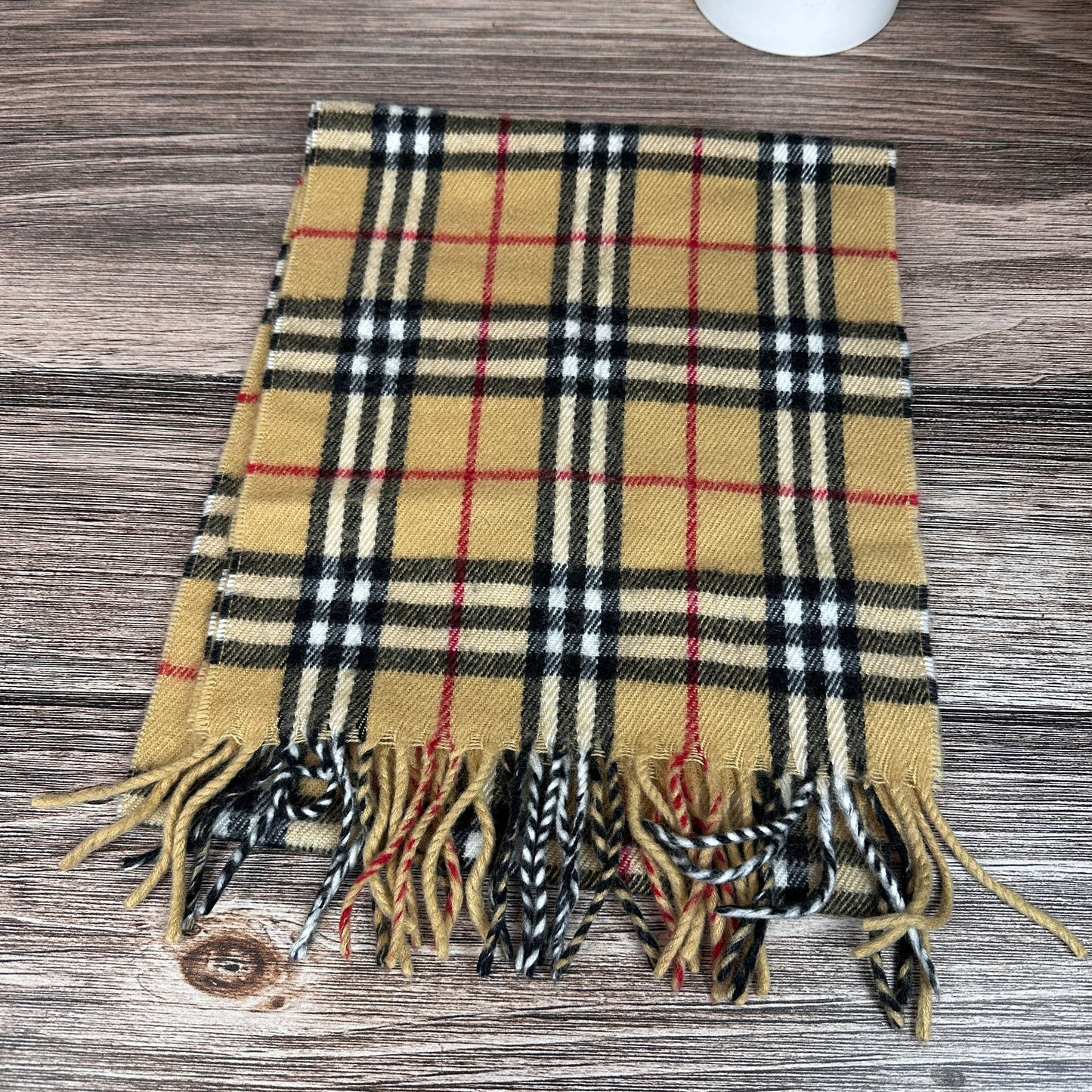 Burberry Check Scarf Beige