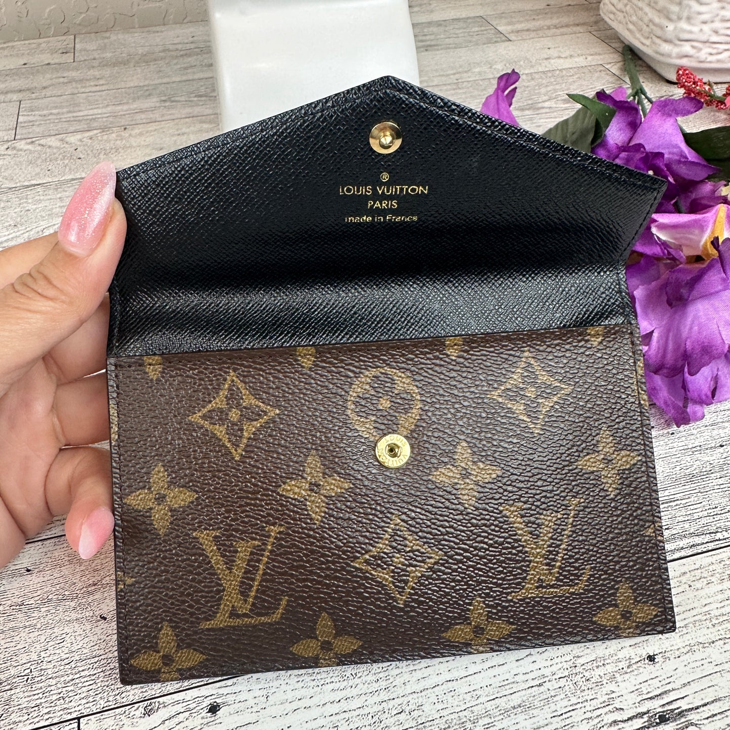 Louis Vuitton Monogram Daily Organizer Envelope Pouch Insert