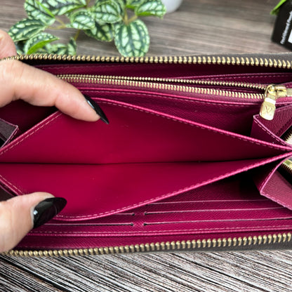 Louis Vuitton Monogram Zippy Wallet Fuchsia