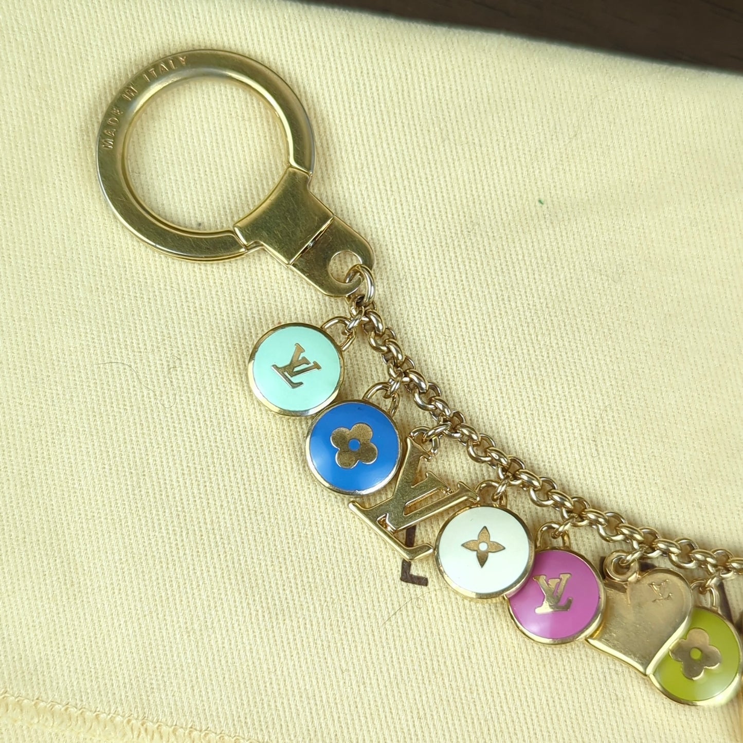 Multicolor Pastilles Bag Charm / Key Chain