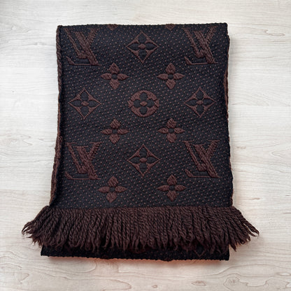 Louis Vuitton Logomania Scarf Brown