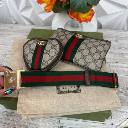 Gucci Ophidia Heart Utility Belt Bag