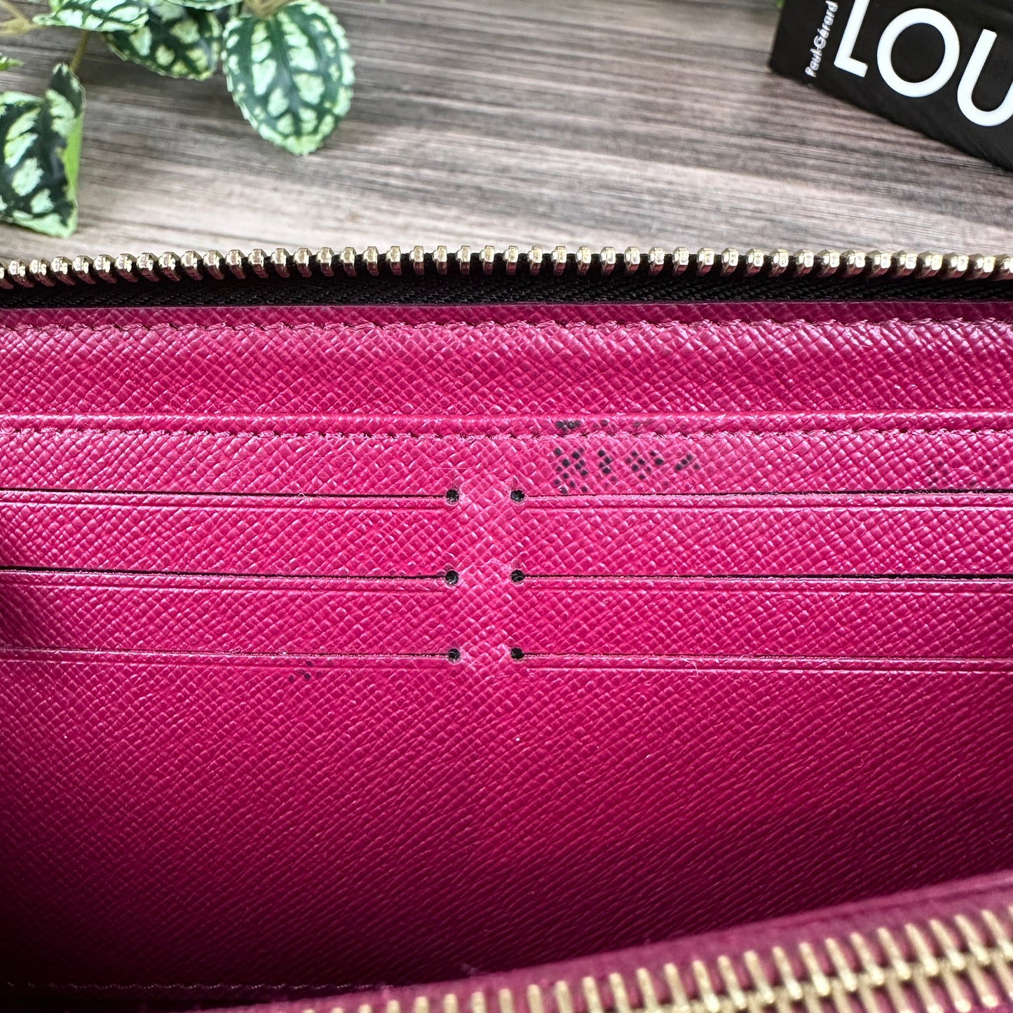 Louis Vuitton Monogram Zippy Wallet Fuchsia