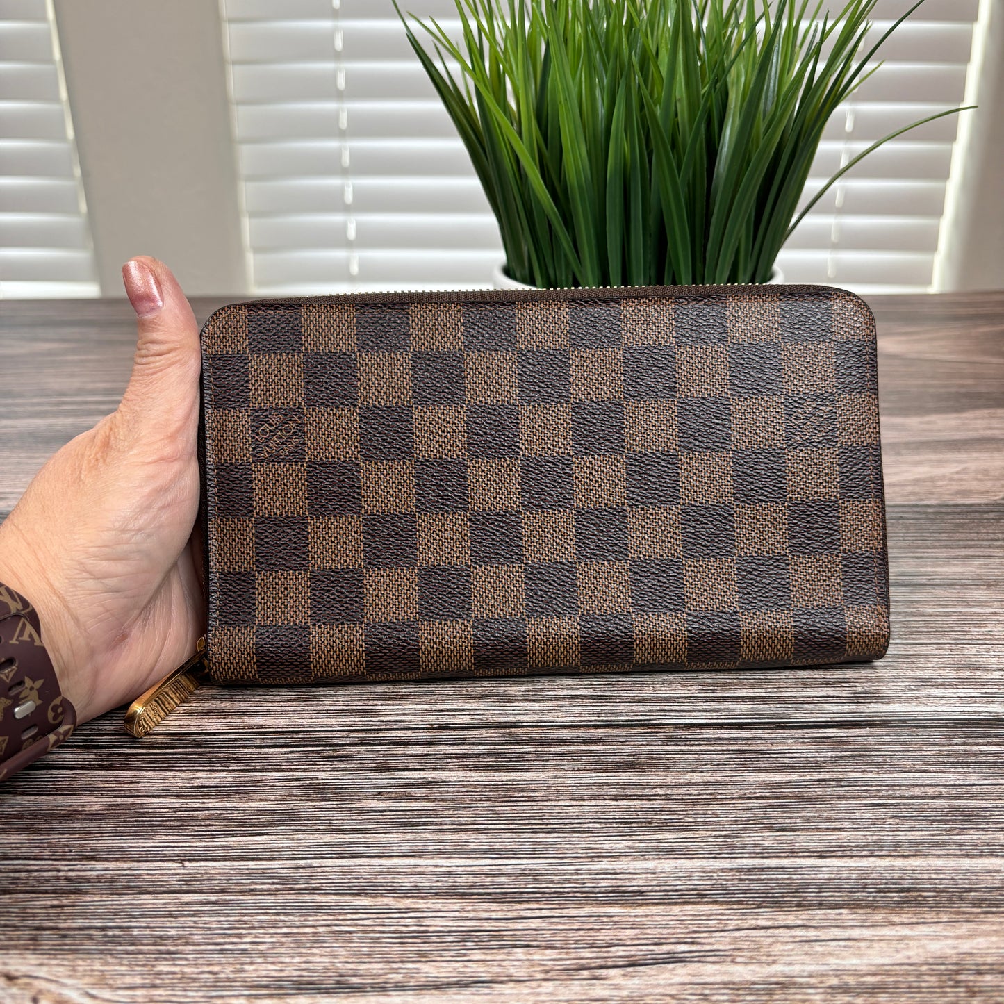 Louis Vuitton XL Zippy Organizer Damier Ebene