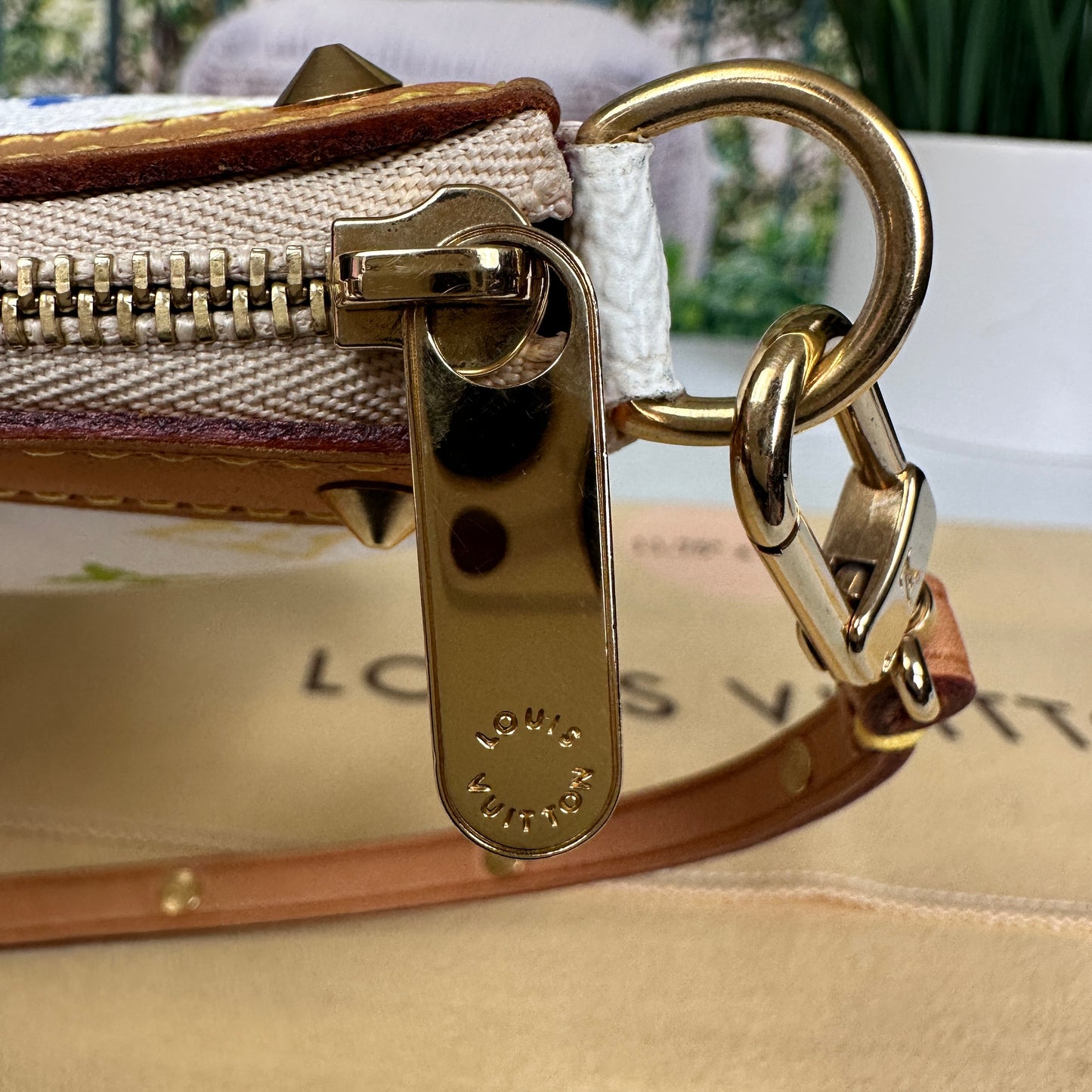 Louis Vuitton Murakami White Multicolor Pochette Accessories