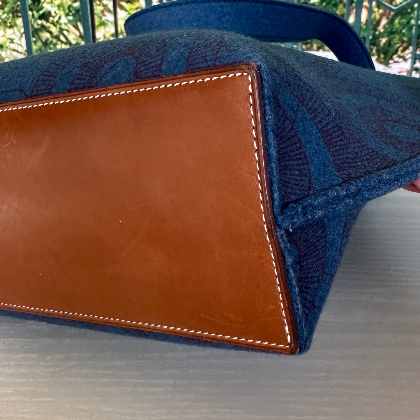 Hermes Blue Karimi MM Tote