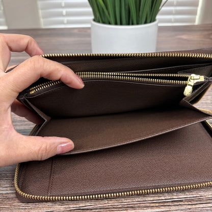 Louis Vuitton XL Zippy Organizer Damier Ebene