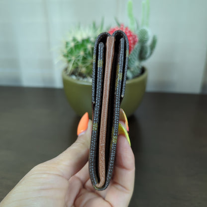 Elise Monogram Tri-Fold Wallet