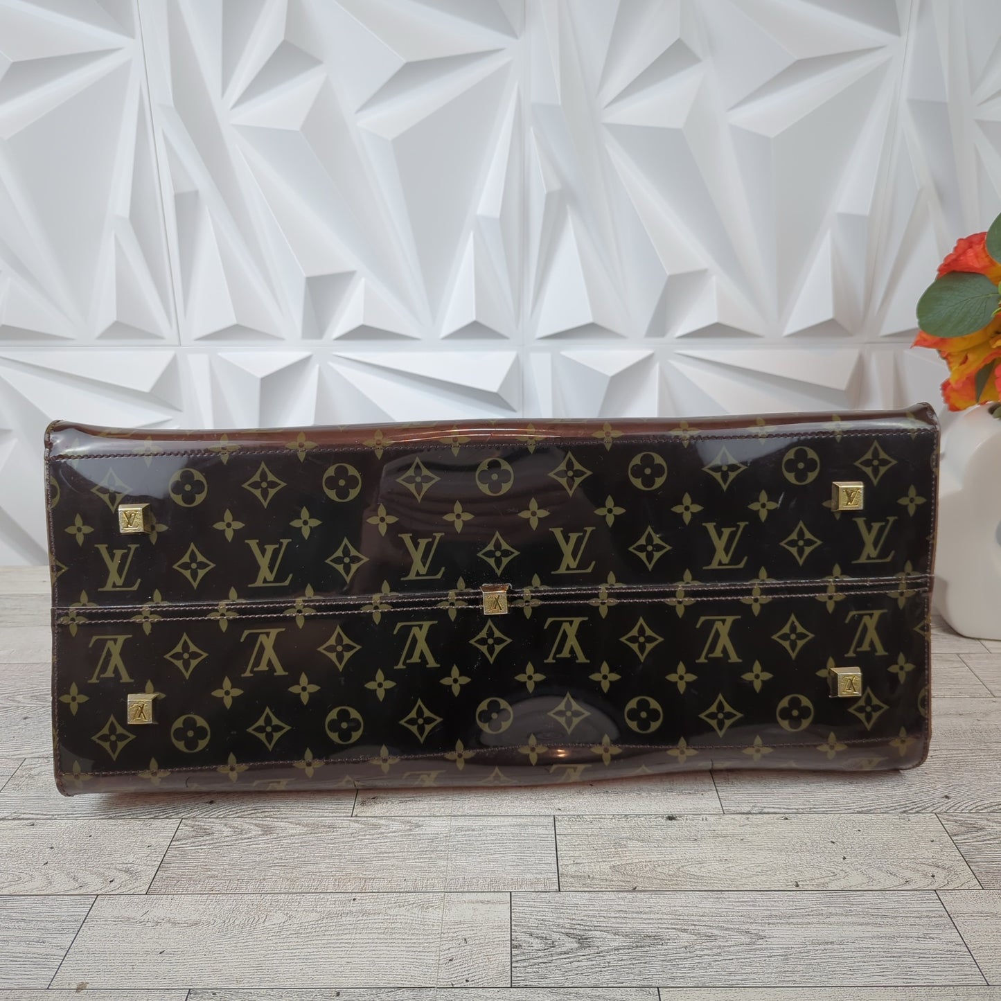 Limited Edition Monogram Vinyl Ambre Cruise Tote Bag