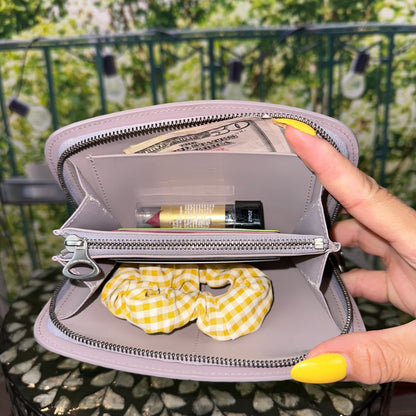 Louis Vuitton Lilac Epi Leather Demi-Lune Zip Wallet